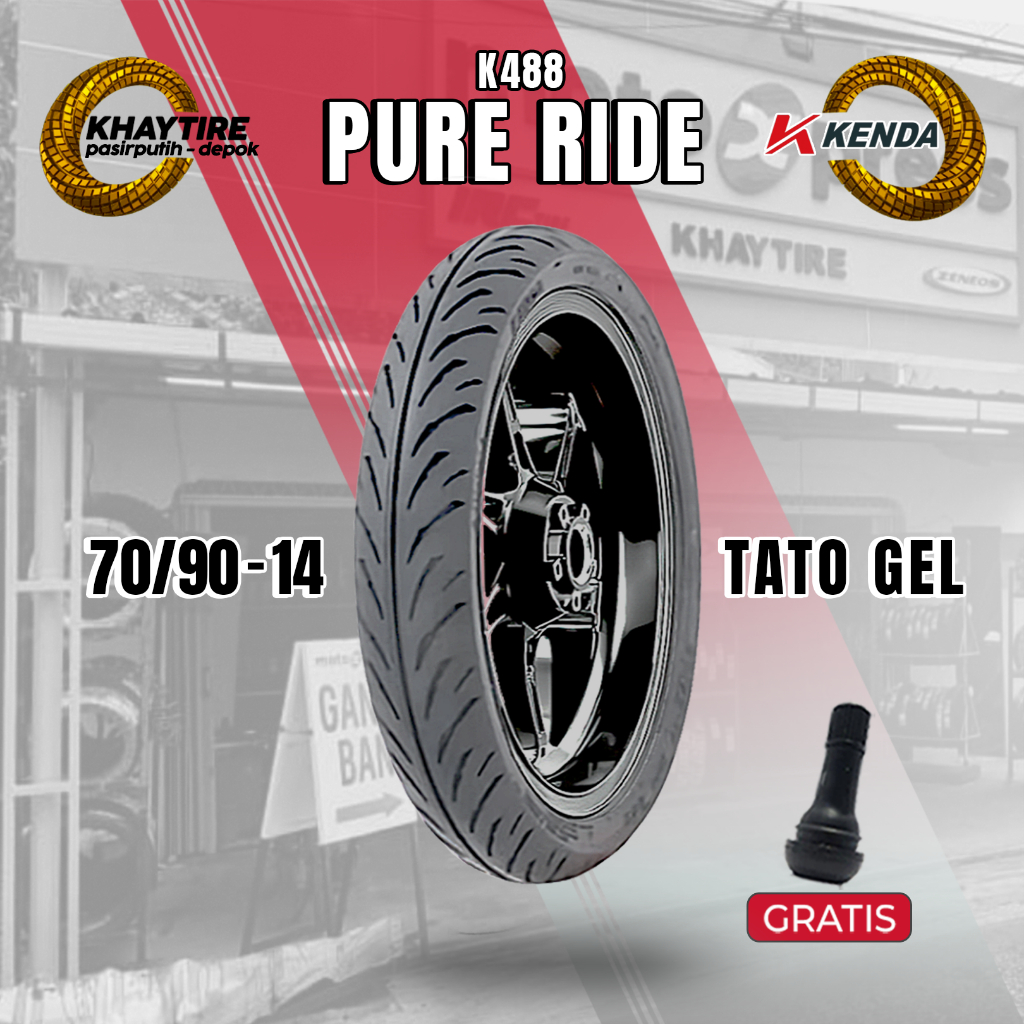 Ban Anti Bocor Motor Matic KENDA K488 70/90 Ring 14 Tubeless