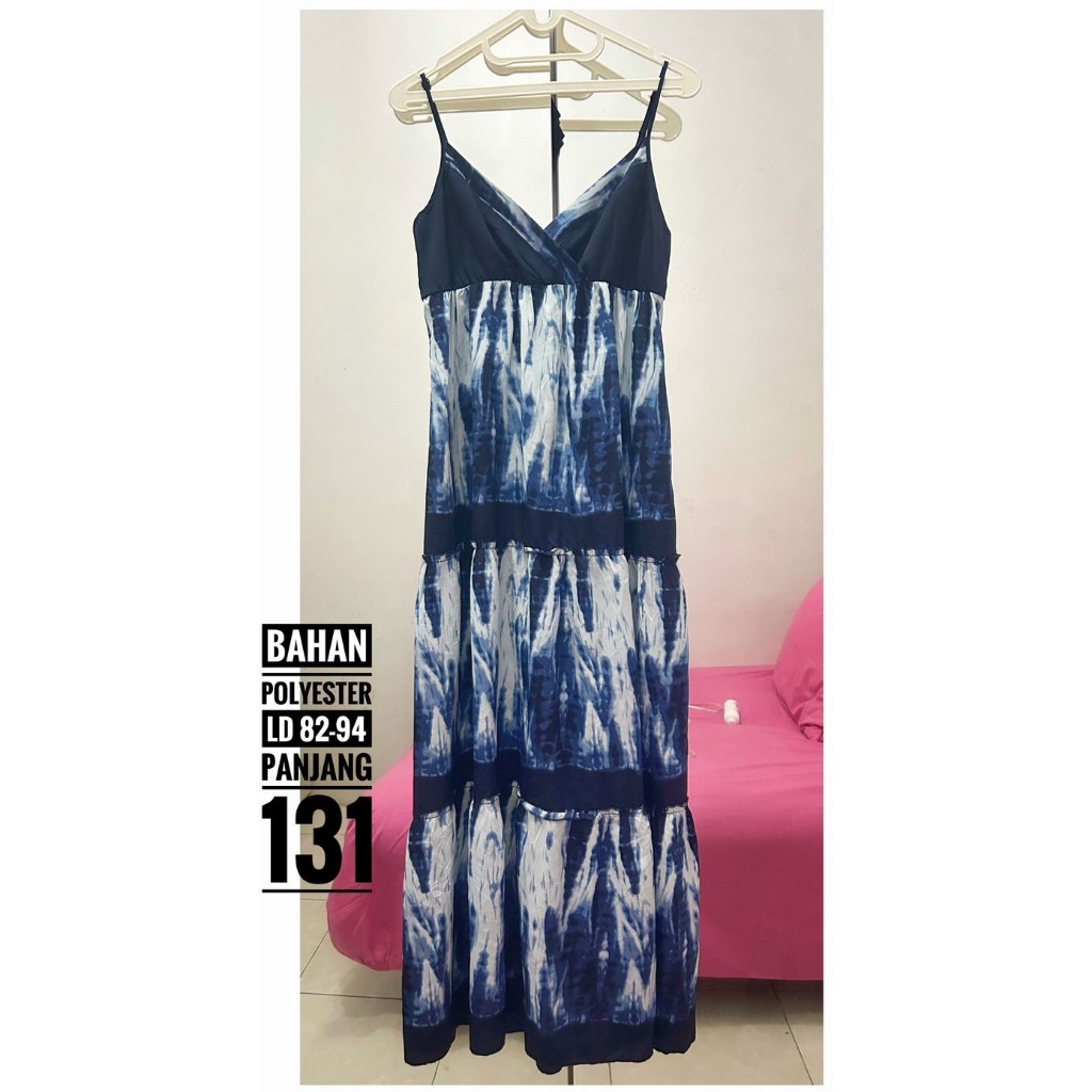 Preloved Dress Overall OL Jumpsuit Kimono Oversize Smoke Brukat Blezer Prada Linen Katun Poplin Poly