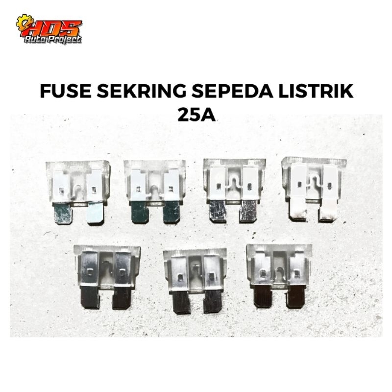Sekring sepeda listrik fuse 25A universal selis uwinfly goda pacific ecotic ofero