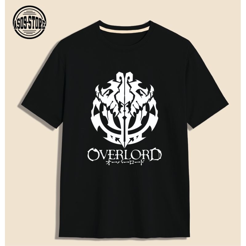 Kaos Tshirt Anime Overlord Logo Series Japan Jepang