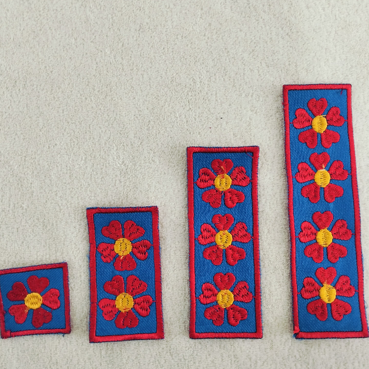 MELATI SABUK BIRU TAPAK SUCI BORDIR