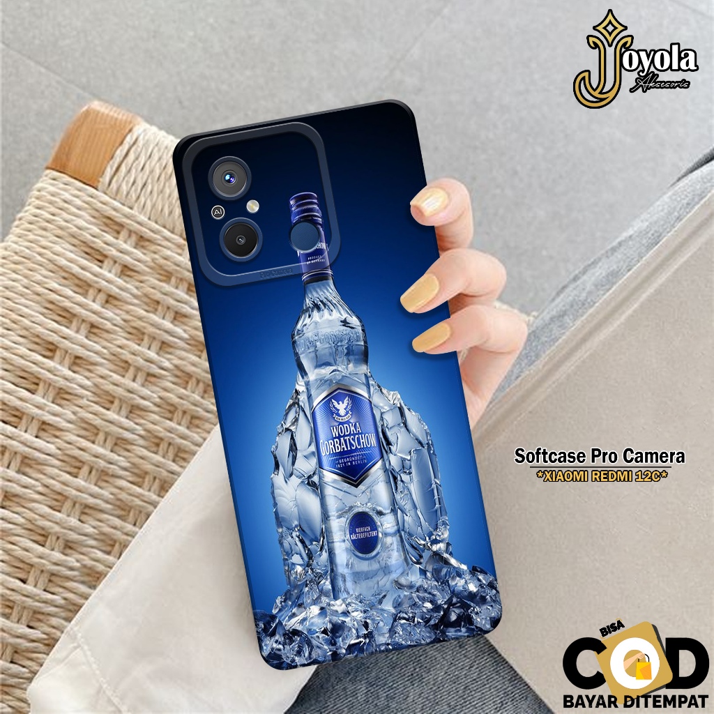 JOYOLA Case XIAOMI REDMI 12C - Fahion Case Minuman - Softcase XIAOMI REDMI 12C - Pro Camera - Casing
