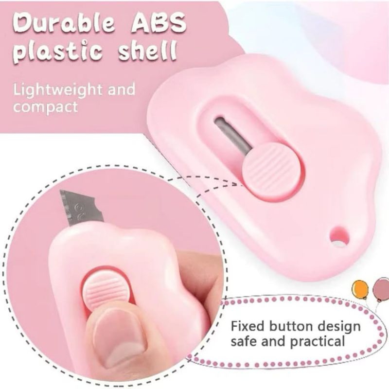

Cutter Mini / Cutter Mini Pisau Kecil Bentuk Awan / Pisau Pemotong Mini Lucu / Travel