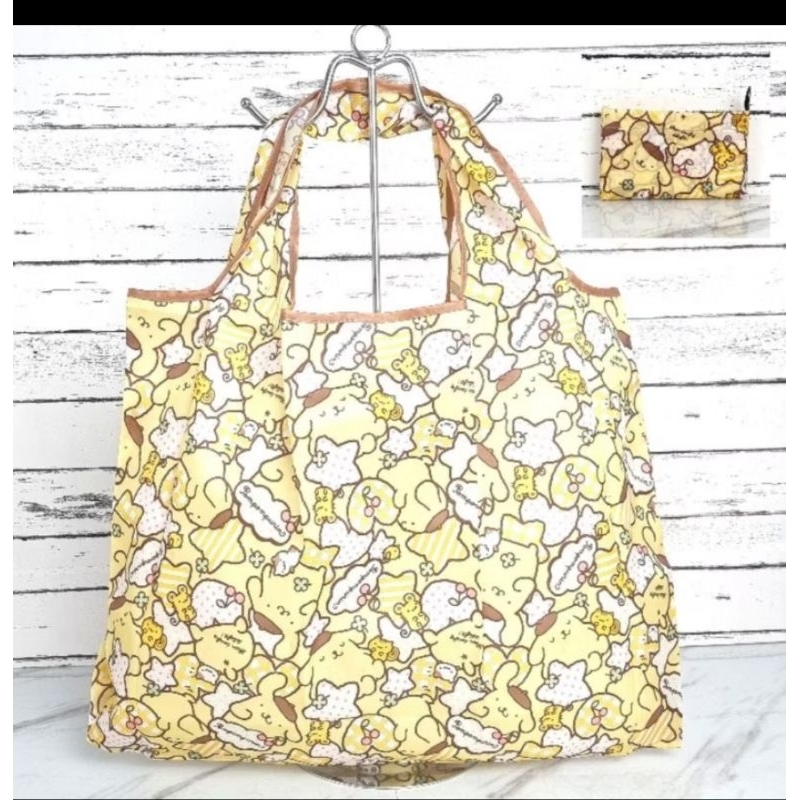 Tote bag pompurin tas pompurin lipat shopping bag tas wanita lipat karakter pompurin lucu