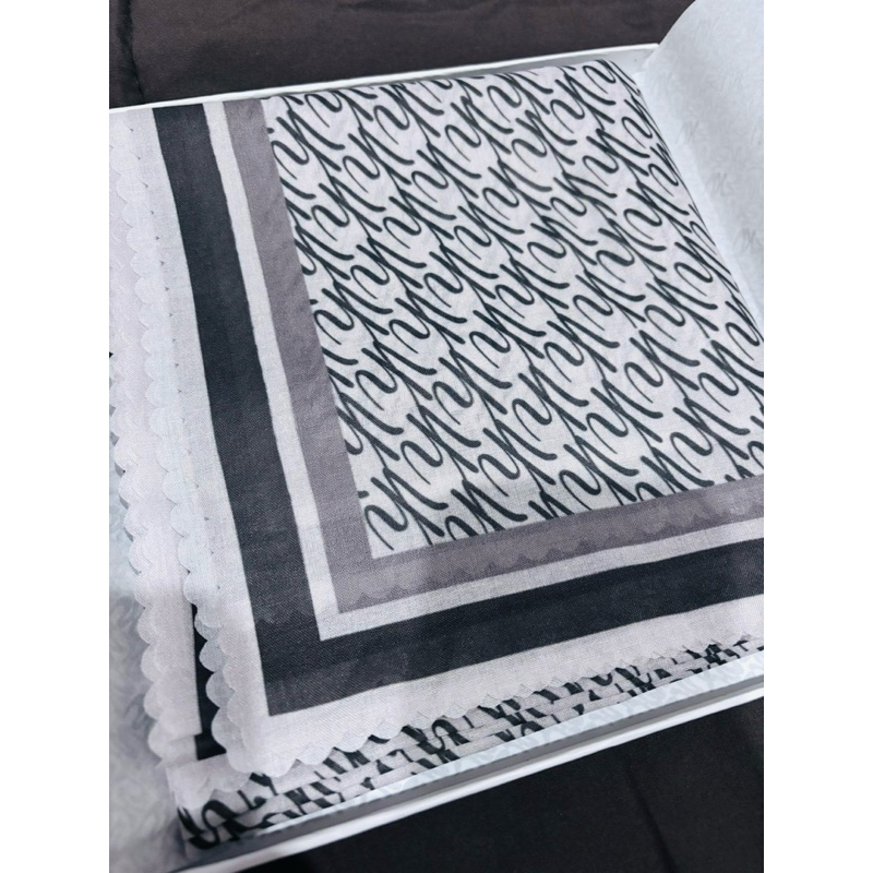 Vanilla Hijab Monogram Scarf (New)