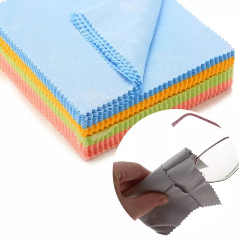 Kain lap kacamata microfiber tebal-lap kacamata premium-lap kacamata lembut 1 pcs kain pembersih cd,