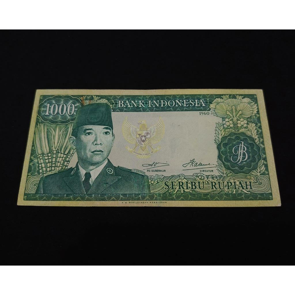 UANG KERTAS JADUL 1000 RUPIAH SUKARNO 1960