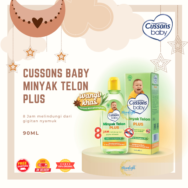 Cussons Baby Telon Oil Plus - Minyak Telon Bayi 90ml