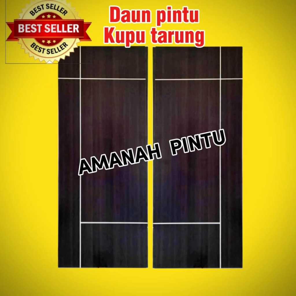 DAUN PINTU KUPU TARUNG ll PINTU RUMAH ll PINTU MINIMALIS