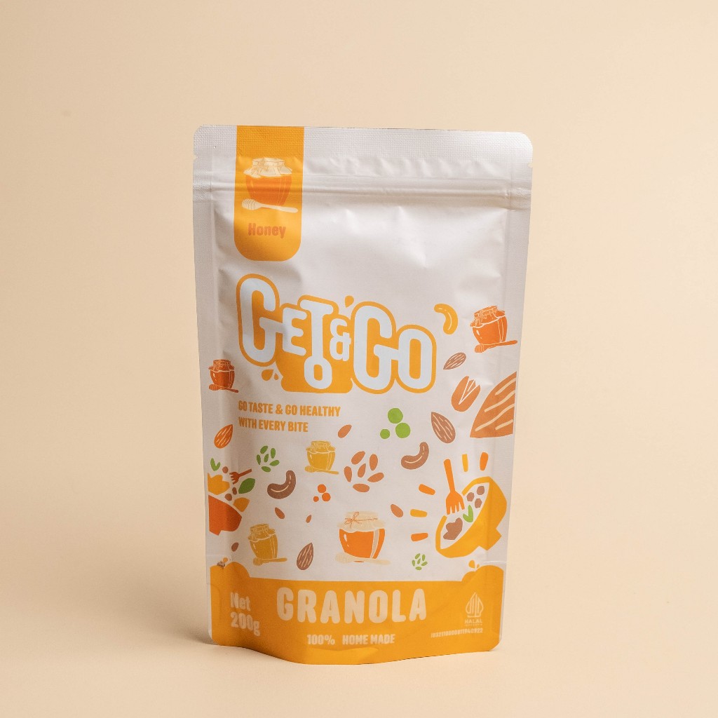 

Get and Go granola honey 200g - granola madu sereal granola cereal healthy snack crunchy granola