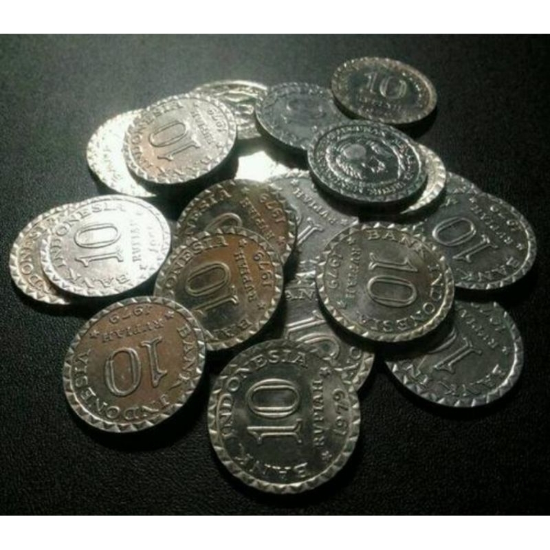 Uang Kuno Koin 10 Rupiah Tabanas Tahun 1979