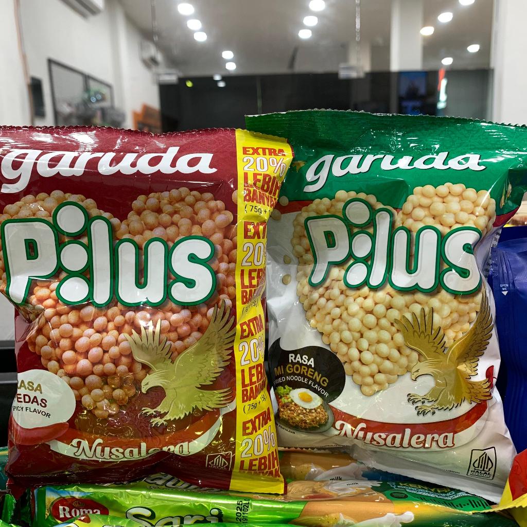 

Garuda Pilus Rasa Pedas dan Mie Goreng 75g