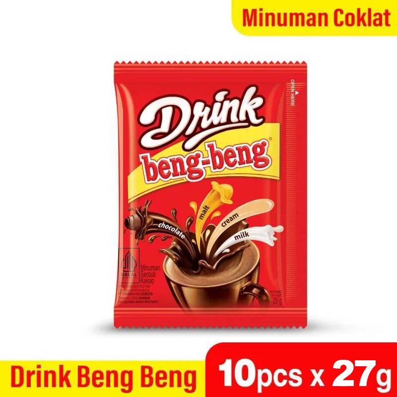 

Beng Beng Drink Minuman Cokelat 27g x 10 Sachet [1 Renceng]