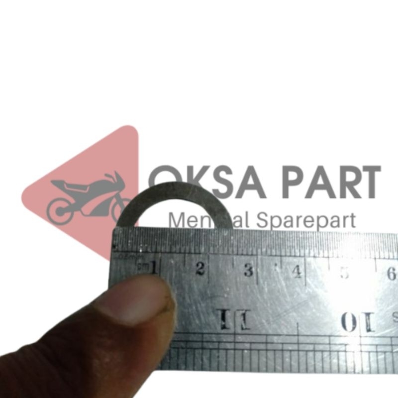 Ring Plat Khusus Tipis M17 Atau 17mm Dalaman Mesin Baja (2 Pcs)