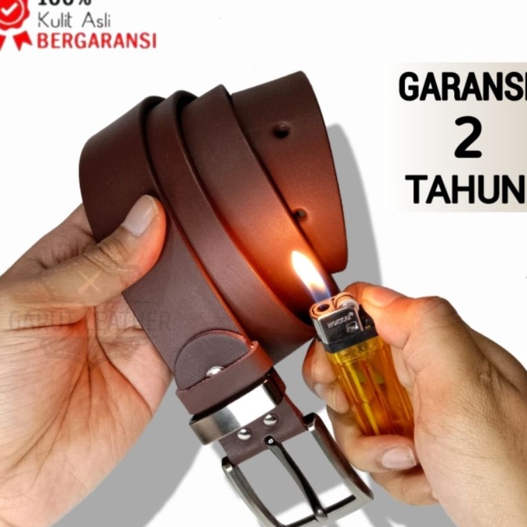 KODE Q93F Ikat Pinggang Pria Kulit AsliSabuk Kulit PriaGesper Kulit AsliBelt Kulit Garut