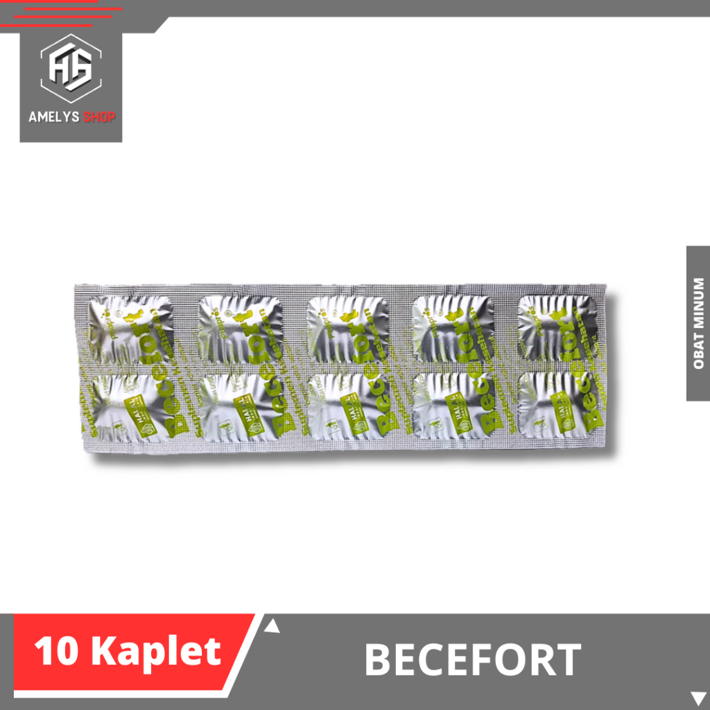 Becefort 1 Strip Isi 10 Kaplet Suplemen Makanan