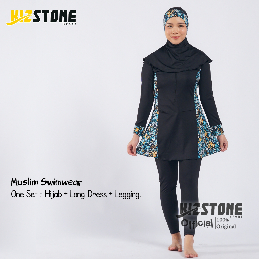 Baju Renang Muslimah Motif | Baju Renang Wanita