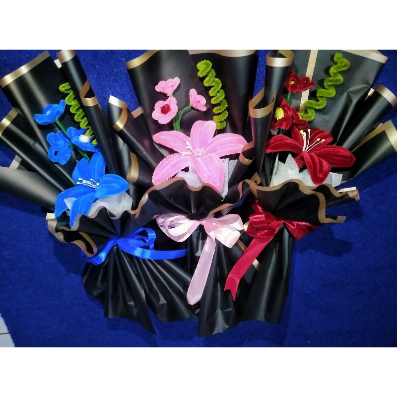 buket kawat bulu/ buket kawat bulu kecil / buket kawat bulu murah / buket lucu