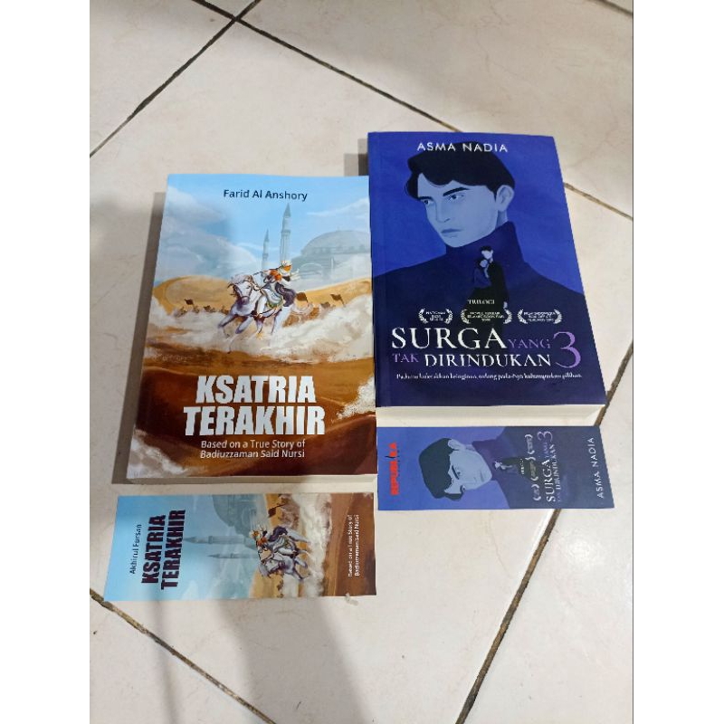 OBRAL BUKU MURAH ORIGINAL / NOVEL REMAJA / 1 PAKET 2 BUKU / KSATRIA TERAKHIR / SURGA YANG TAK DIRIND