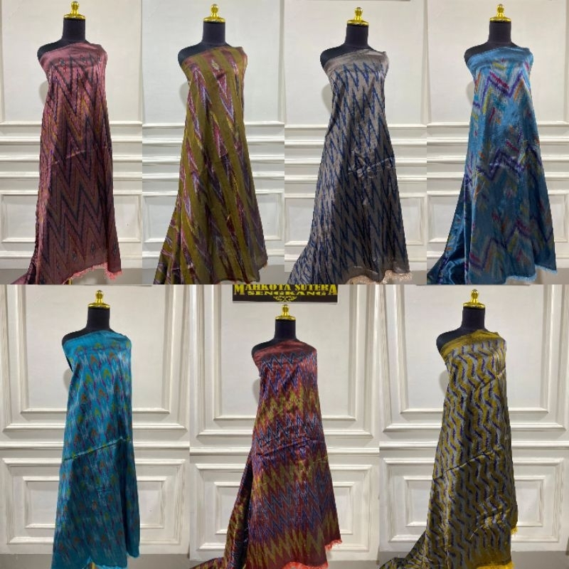 Kain Tenun Sutera Ikat Bugis