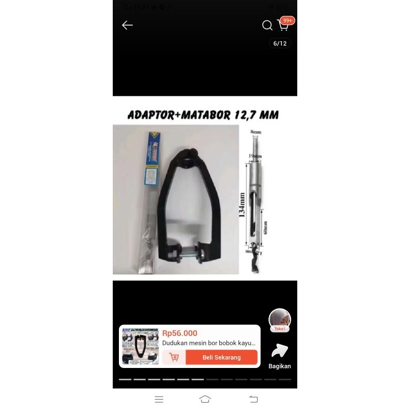 adaptor bor bobok dan mata bor bobok set