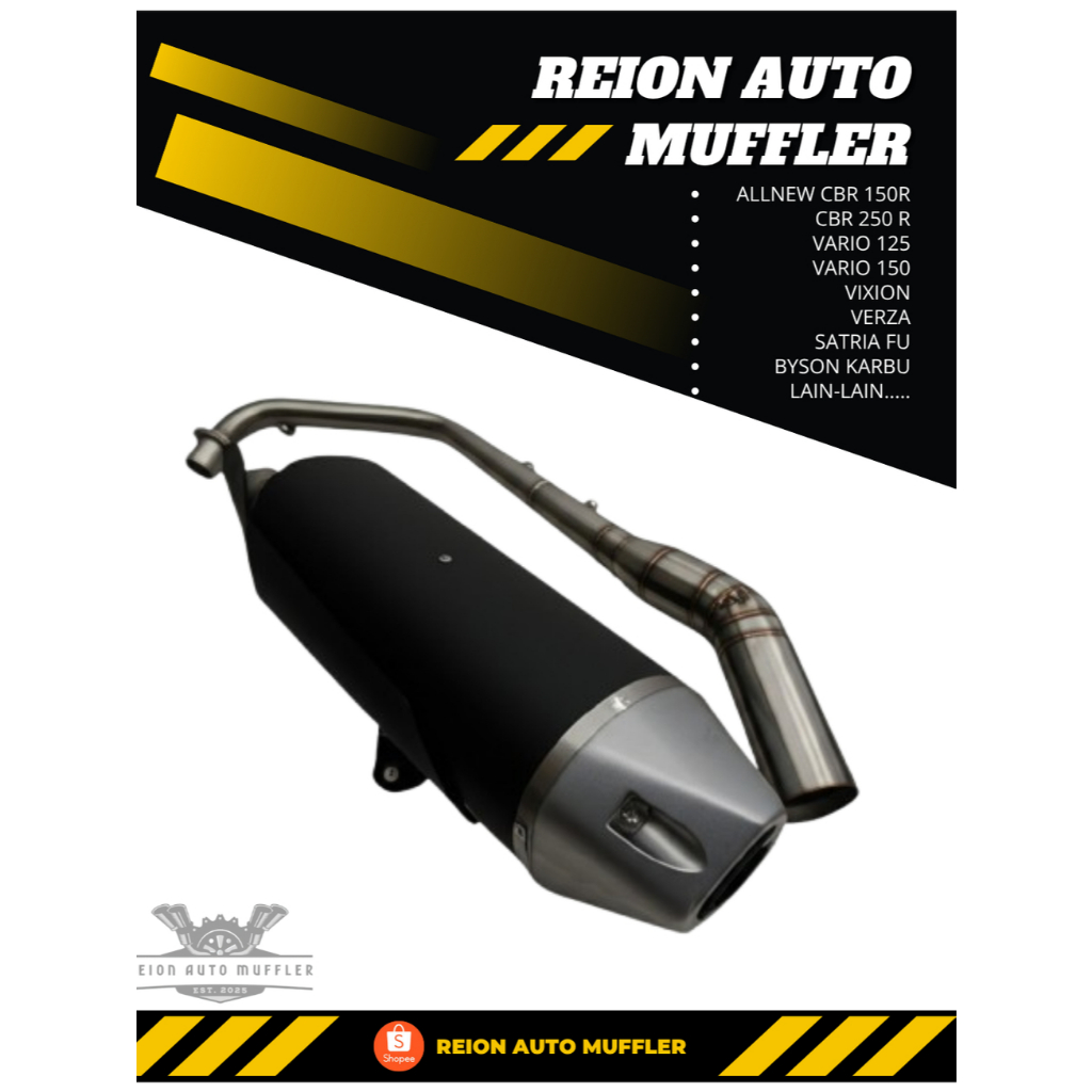 Knalpot Custom Standar Racing Model Ori Fullsystem AllNew CBR150R CBR150 VIXION VERZA TIGER DLL...