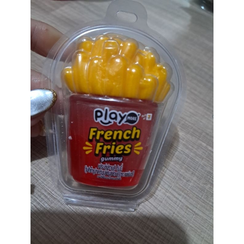 

PLAY MORE FRENCH FRIES GUMMY CANDY 50GRAM THAI PERMEN JELLY