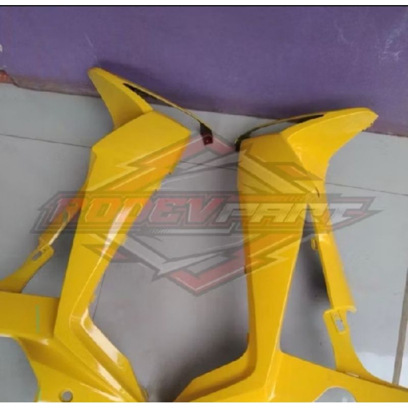 cover sayap kanan kiri Honda Supra X 125 new Batman 2005 warna kuning