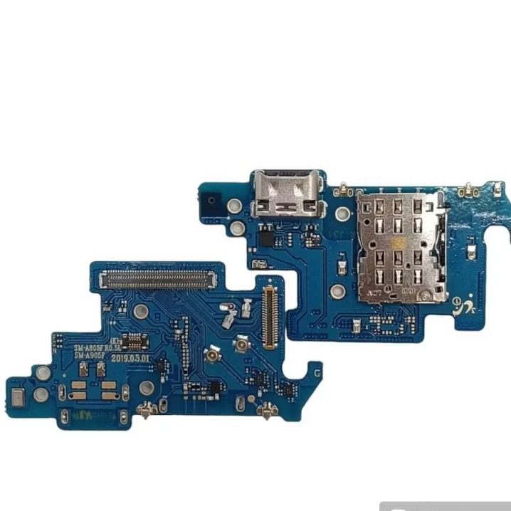 papan cas Samsung A80 A805 A805F pcb konektor charger board mic ORIGINAL + IC
