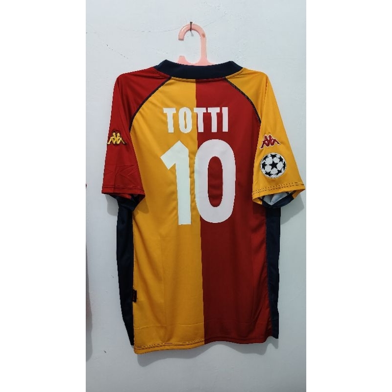 jersey retro as roma 2001 badut size M XL