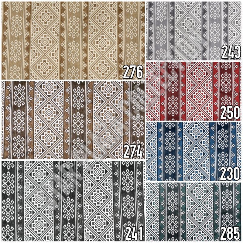 Promo Bahan Kain Kanvas Premium Meubel Sofa Lesehan / Jok / Kursi Motif Garis Salur Batik Arab