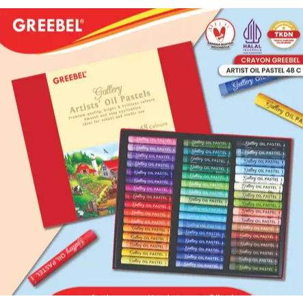 

GREEBEL Crayon Krayon ARTIST 48 Warna