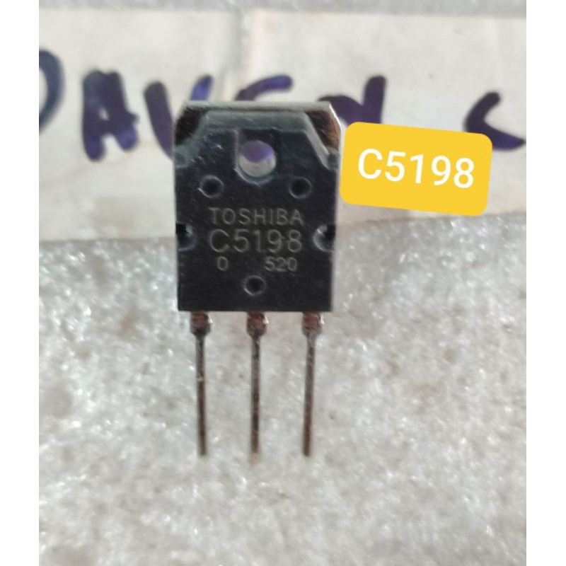 1BUAH TRANSISTOR C5198 NO SET TR C 5198 2SC5198 TOSHIBA