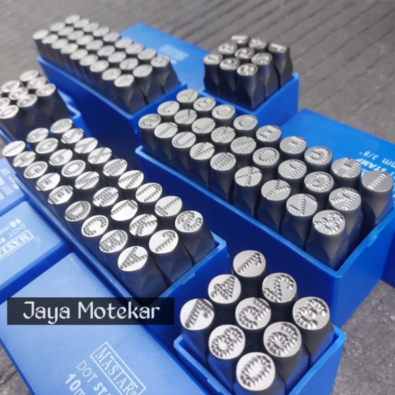 

Alat Ketok Huruf Angka Bintik Set 10 Mm Mastar Dotting Stamp Punch