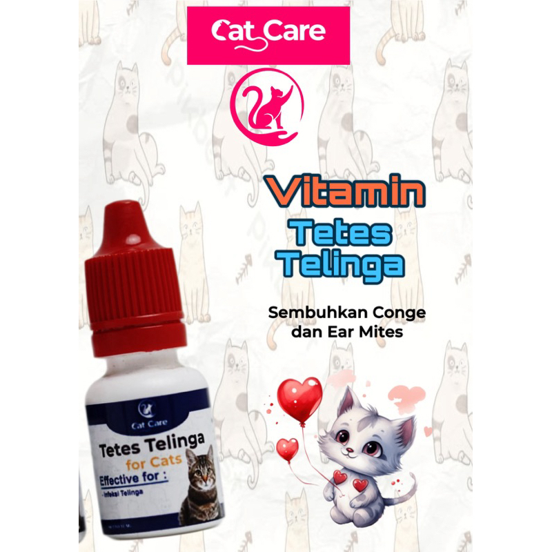 Tetes Telinga congek infeksi telinga kucing anjing catcare