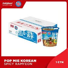 

pop mie cup indomie spicy ramyeon / indomie cup