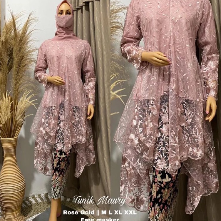 KODE N63R Setelan Kebaya Modern 223Setelan Kebaya Tunik Mauri Busui FriendlySetelan Tunik Maury Mode