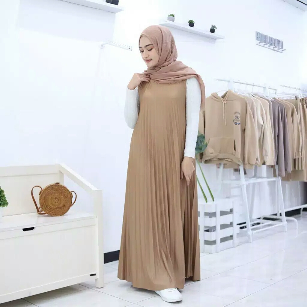 DRESS PLISKET MAYUNG // DRESS PLISKET PREMIUM // DRESS PLISKET MUSLIM