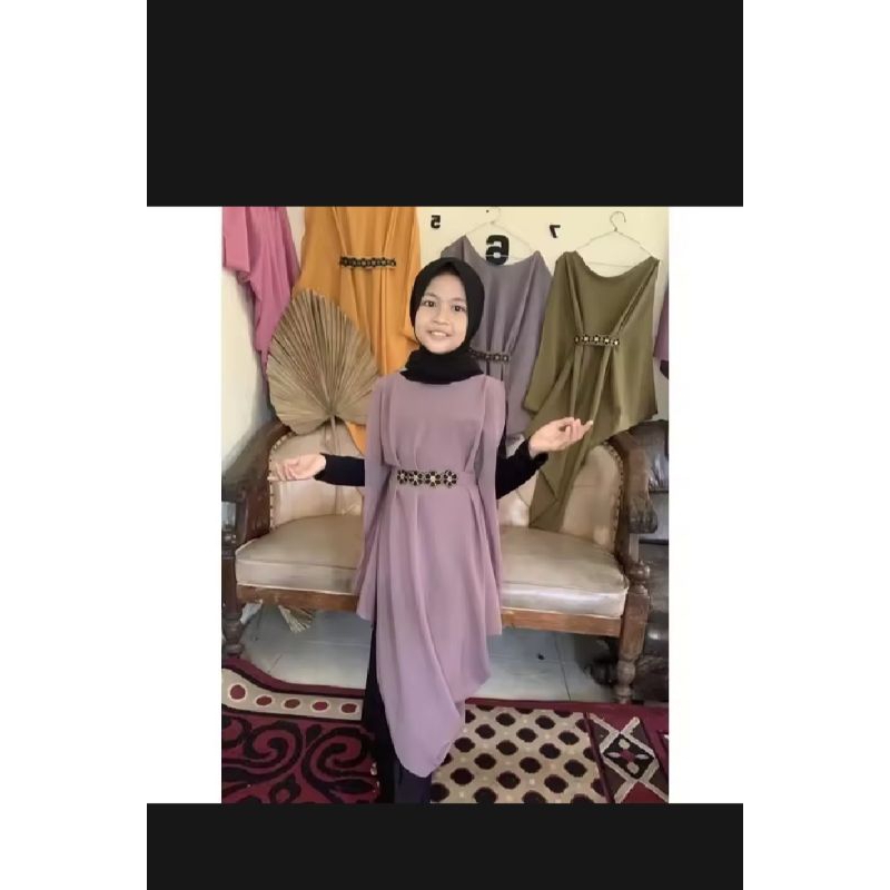 kaftan outer anak kaftan kondangan baju couple lebaran ibu anak