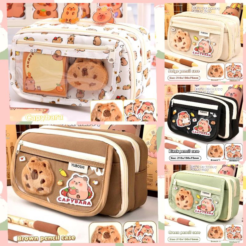 

KOTAK PENSIL CAPYBARA/KOTAK PENSIL UKURAN JUMBO/KOTAK PENSIL ANAK SEKOLAH/KOTAK PENSIL AESTHETIC/KOTAK PENSIL UKURAN BESAR