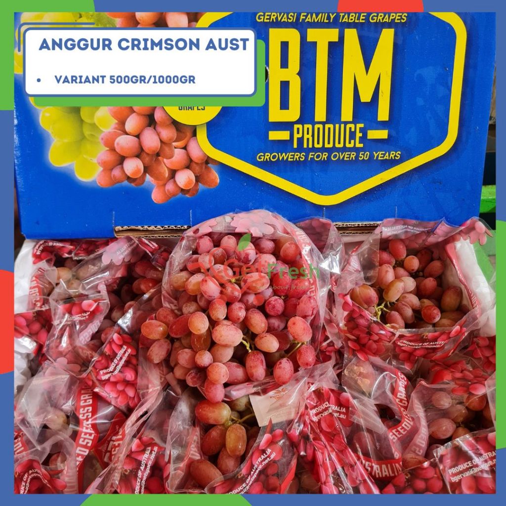 

Anggur Crimson Aust - Pack 500gr/1000gr