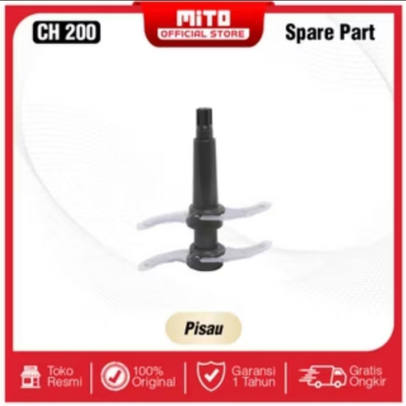 SPARE PART CHOPPER MITOCHIBA  PISAU PENDEK CH 200 / CH 100  6 bintang  plastik
