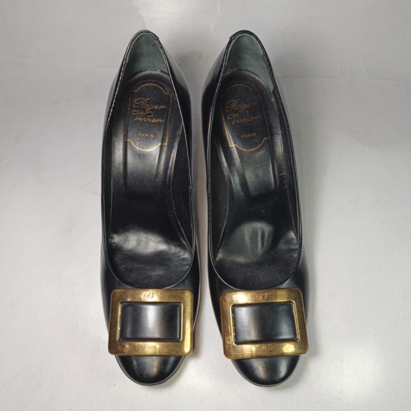 Roger Vivier Paris leather Italian heels 39 size woman shoes