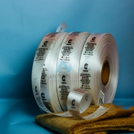 

160 meter label satin wash tag label baju label brand label pencucian