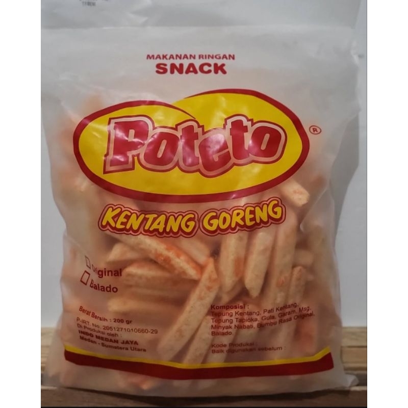 

POTETO SNACK STIK KENTANG BALADO 200GR