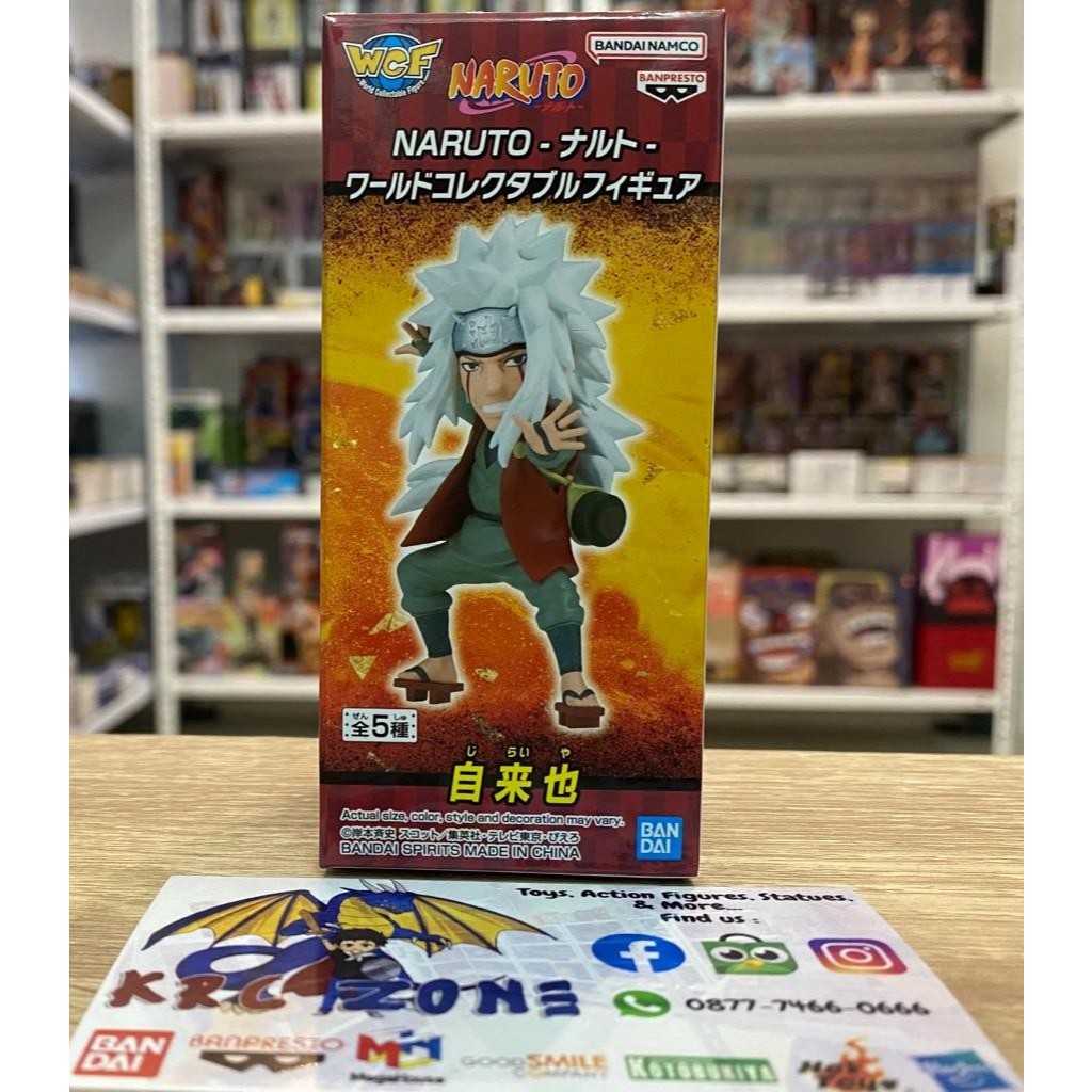 BANDAI BANPRESTO WCF NARUTO SHIPPUDEN - JIRAIYA SANNIN FIGURE ORIGINAL