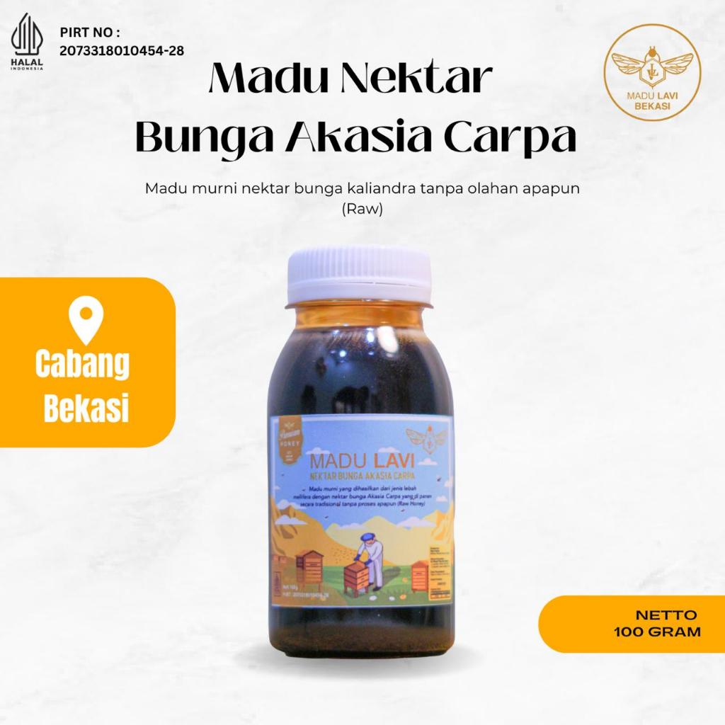 

Madu Lavi Nektar Akasia Carpa 100gram Madu Murni 100% Asli Alami Tanpa Proses