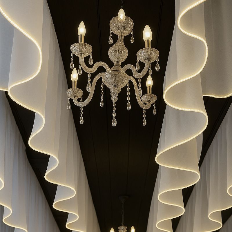 lampu dekorasi tenda skriting  /hiasan/ pernikahan, lamaran, hajatan, pesta