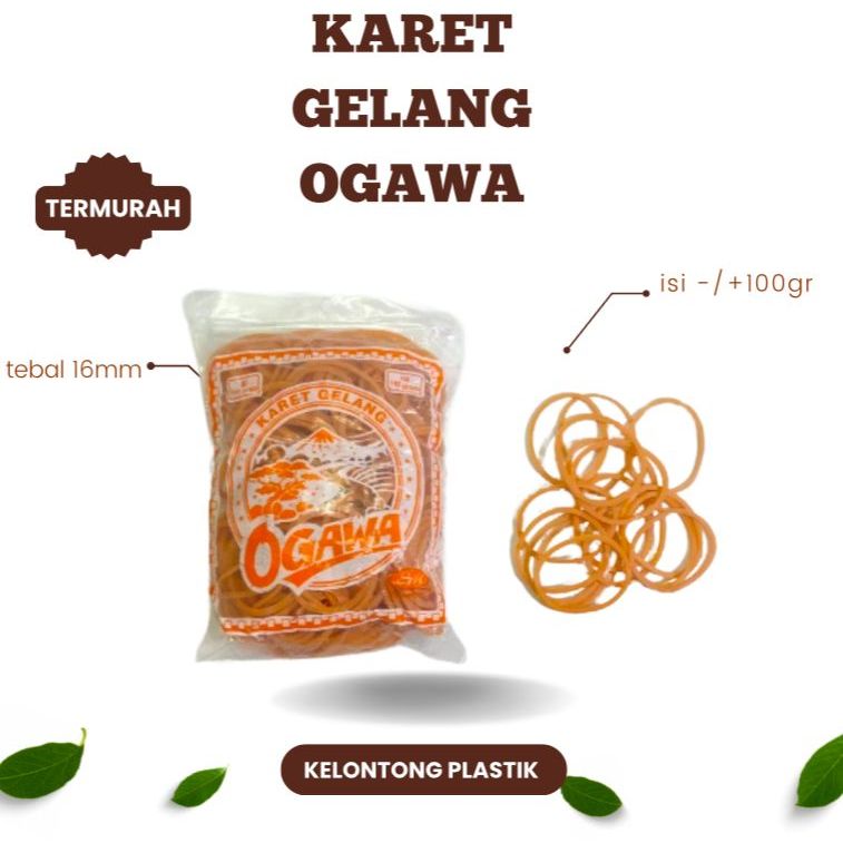 

Karet Gelang Ogawa kuning / ukuran 16mm / berat -/+100gr
