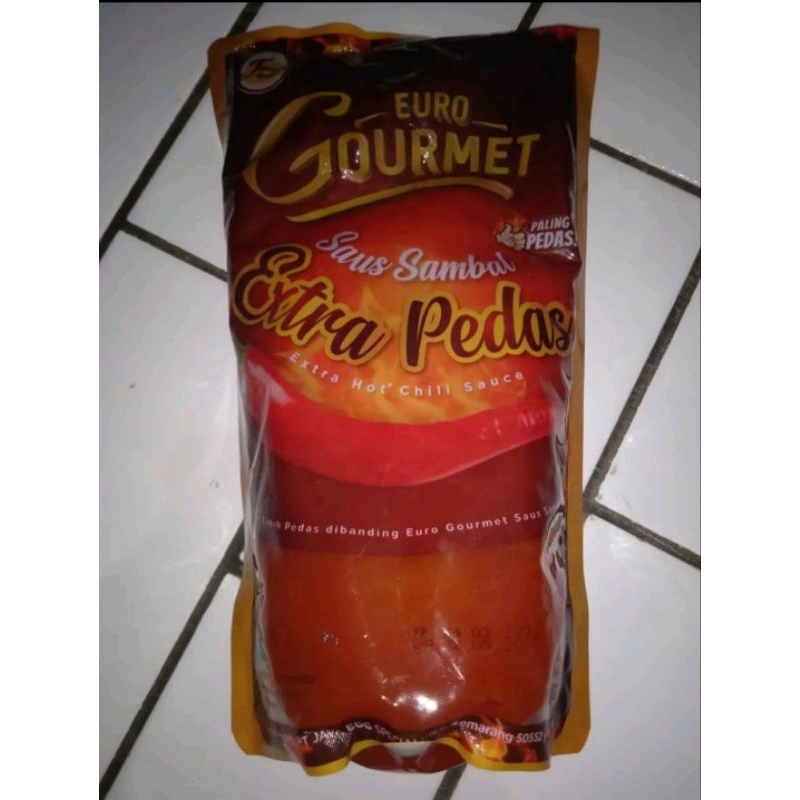 

Euro Gourmet Saus Sambal Extra Pedas – Sensasi Pedas Maksimal 1kg